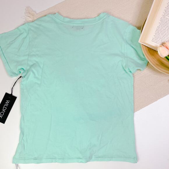 WILDFOX Keke Tacos & Margs Yucca Mint Green Graphic Tee Shirt size S NWT - Picture 6 of 7